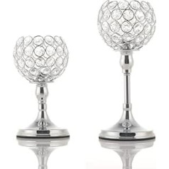 VINCIGANT Crystal Candle Holder as Table Decorations, Weddings Holidays, Centre of Table, Parties, Birthdays