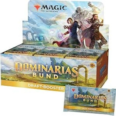 Magic: The Gathering Dominaria's Bund Draft Booster Display, 36 Booster & Box Topper Card (vācu versija)