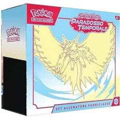 Pokémon Esps Scarlet un Violetto GCC Temporal Paradoxon Elite trenažieru komplekts (Lunaruggent) (9 paplašināšanas pakotnes, 1 pilna garuma hologrāfiskā reklāmas karte un augstākās kvalitātes piederumi)