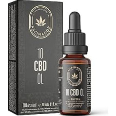 CBD eļļa 10% pilna spektra kanabidiola pilieni no bioloģiskās audzēšanas - laboratorijā pārbaudīti CBD pilieni ar 3000 mg kanabidiola - kaņepju eļļa (CBD eļļa) no Austrijas - 30 ml ASCINADOR®