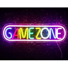 Игровая зона Неоновая вывеска Gamer LED Neon Light Игровая зона Неоновые огни Стена для украшения игровой комнаты, игровая площадка, декор комнаты, 