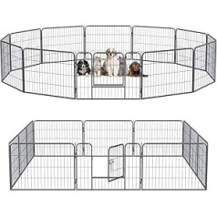 QianRuiDa Манеж для щенков Открытый вольер Металлический манеж для щенков Манеж для собак Щенки 12 шт. Заборная сетка 60 см
