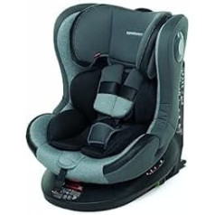 Foppapedretti FP360 360° rotējošs automašīnas sēdeklis, grupa 0+/1/2/3 (0-36 kg) Isofix bērniem no dzimšanas līdz aptuveni 12 gadiem (sudrabs)