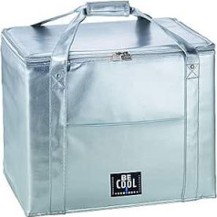 Foolonli Be CooL City Cool Bag 45 Litres Silver High-Quality Picnic Basket, glossy silver, Shiny