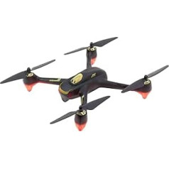 Hubsan 15030000 — Quadrocopter, Drohne Hubsan X4 FPV Brushless Quadrocopter Schwarz — RTF-Drohne ar HD-kameru, GPS, Follow-Me, Akku, Ladegerät und Fernsteuerung ar Integriertem Farb-Monitor (H501S)