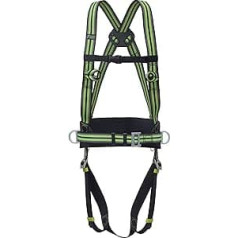 Kratos Two-point safety harness with tether PSA, CE certified, EN361, EN358, with serial number, free PSA management app, fall protection for any height work, craftsmen