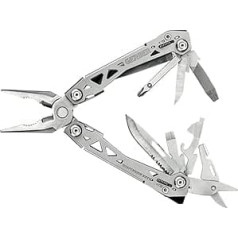 Gerber Multi-Tool mit Gürtel-Clip und 15 Funktionen, Suspension NXT, Gewicht: 190 g, Länge geschlossen: 10,8 g, Silber, 31-003345