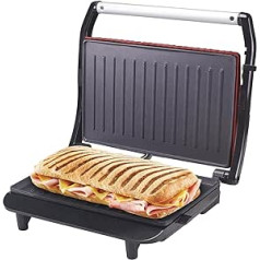 BEPER P101TOS002 Toaster Sandwich Maker, 850W, Non-Stick Plate, Heat-Insulating Handle, Red