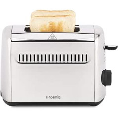 H.KOENIG TOS9 Toaster 2 Slice Stainless Steel