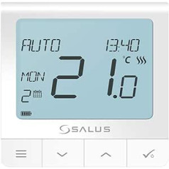 Salus Controls Salus SQ610RF kvantu termostats, bezvadu apkures kontrole, viedā māja, balts