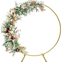 1.8 m Metal Balloon Arch Kit, DIY Curved Arches, Iron Wedding Arch, DIY Metal Round Balloon Arch Garland, Round Ring Balloon Arch Kit, Flowers Decoration for Birthday Party, Wedding, Christmas