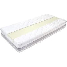 Mss E.k. MSS® ProSoft Mattress Topper with Quilted Cover - 160 x 200 cm - 6 cm High