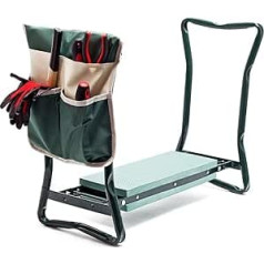 Garden Kneeling Chair Foldable with Bag Padded Surface Kneeling & Sitting Kneeler Maximum Load 150 kg