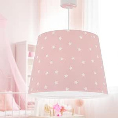 Dalber 82212S E27 bērnu guļamistabas griestu gaisma Star Light Stars Rose Pink