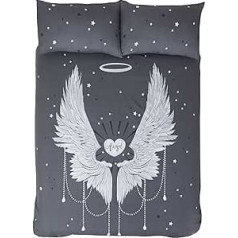 Rapport Home Rapport gultas veļas komplekts Angel Wings Shimmer Single Cotton Grey