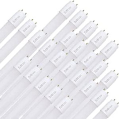 NCC-Licht 25 x LED spuldzes T8 Tube 45 cm 8 W G13 800 lm 865 Daylight White 6500 K Ietver starteri