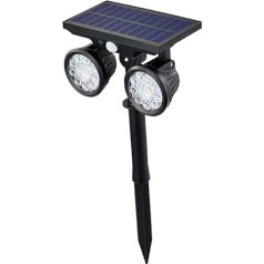 BESPORTBLE 1Stk Doppelkopf-Solarleuchte solarleuchten für außen rasen licht einstellbares Licht Outdoor-Solarleuchte Solar Gangllampe automatisch Sonnenlicht Außenlicht Sensorlicht Ganglichter