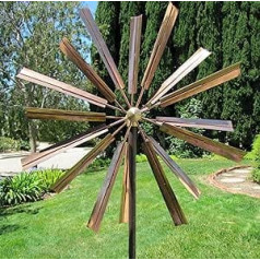 Stanwood cws-03 Kinetic Doppel Windmühle Spinner Wind Skulptur – Kupfer