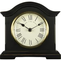 Acctim 33283 Falkenburg Mantel Clock, Black