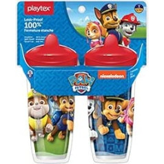 Playtex 10078300028908 Sipsters Stage 3 Paw Patrol necaurlaidīgs, necaurlaidīgs, neplīstošs dzeramais kauss zēniem, 9 unces