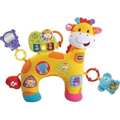 Vtech 80-506804 žirafes spilvens mazuļiem, krāsaina plīša rotaļlieta