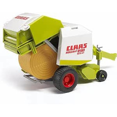 bruder 02121 - Claas Rollant 250 Rundballenpresse - 1:16 Ballenpresse Landwirtschaft Bauernhof Erntemaschine Feldarbeit Traktor-Anhänger Stroh Heu Rundballen