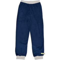 loud + proud Unisex Children's Fleece Trousers, GOTS Certified Leisure Trousers, Ultramarine