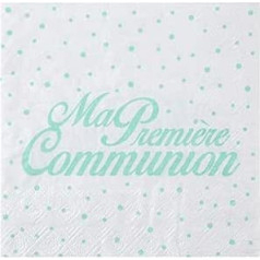 REF/6298-20 Serviettes Communion Mint