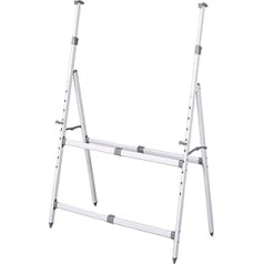 LOOQS Zusammenklappbarer Whiteboard-Ständer aus Metall, höhenverstellbarer A-Ständer, passend für Whiteboards mit den Maßen 60 x 80 cm bis 100 x 150 cm