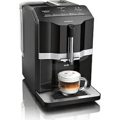 Siemens EQ.300 pilnībā automātisks kafijas automāts TI351509DE, kompakts izmērs, vienkārša darbība, 1300 vati, melns