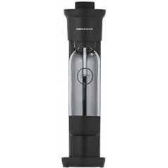 GROHE Blue Fizz 31943K00 Water Carbonator Starter Set (3 Adjustable CO2 Levels, without CO2 Bottle, 1 x 0.85 L Water Bottle + Cleaning Powder), Black