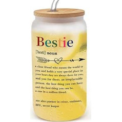 Tikem Kitch Geschenke für Freunde Frauen – Geburtstagsgeschenke für Freunde Frauen – Freundschaftsgeschenke für Bestie – Weihnachtsgeschenke für Seelenschwestern – 473 ml Eiskaffeetasse mit