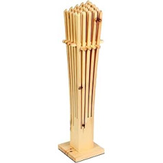 Dekobox ZirbenFächer aromātu komplekts izgatavots no priedes koka XL 43 cm Augstums Natural Room Fragrance