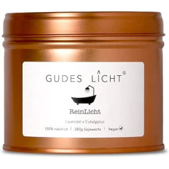 Gudes Licht, Soy Wax Scented Candle, 100% Pure Soy Wax with Essential Oils, Pleasant Room Fragrance for the Home and Soothing Room Fragrance for the Bathroom