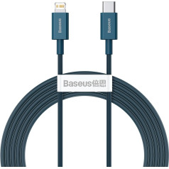 Baseus Superior sērijas kabelis USB-C ar iP, 20W, PD, 2m (zils)