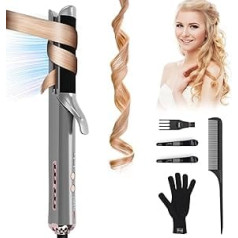 2 in 1 Curling Iron Straightener with 40 Lon Air Outlet, Curling Iron Large Curls, PARWIN PRO BEAUTY Straighteners Curls and Straightens for All Hairstyles, with Anti-scalding Felt Cloth, Long-Lasting