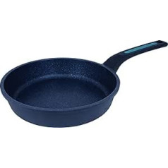 ARCOS Thera Non-stick Pan 26 cm indukcijas, gāzes un keramikas plīts virsmām. Vidēja alumīnija virtuves panna ar noņemamu ergonomisku rokturi un mazgājama trauku mazgājamā mašīnā, melna un zila