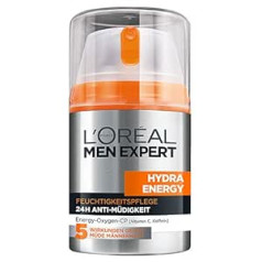 L'Oréal Men Expert L'Oreal Men Expert Hydra Energy 24H Anti Müdigkeit, Feuchtigkeitspflege für den Mann ar C vitamīnu (6 x 50 ml)