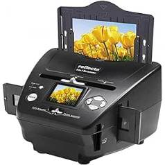 Reflecta 64220 Film/slide scanner 1800 x 1800DPI Schwarz - Scanner (1800 x 1800 DPI, 24 Bit, Film/slide scanner, Schwarz, LCD, 6,1 cm (2.4 Zoll))