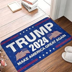 Āra priekšdurvju paklājs Trump 2024 Make America Great Again Mat Bērnu istabas paklājs iekšdurvju paklāji priekšējām durvīm (Izmērs: 50x80cm)