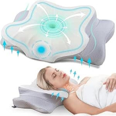 DONAMA Memory Foam spilvens, kakla spilvens, ergonomisks sānu guļvietas spilvens sāniem, muguras un vēdera gulšņiem