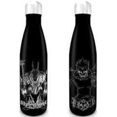 Death Note ūdens pudele (Shinigami dizains) 540 ml metāla ūdens pudele, metāla ūdens pudele bērniem - oficiāli licencēta prece