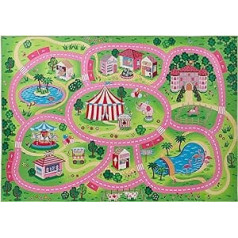 andiamo Wonderland Play Mat for Girls with Modern Design, Easy Care and Durable Play Mat for Children, 140 x 200 cm, Multi