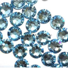 Crystal-Wholesale Аквамарин (202) Swarovski 2058 Xilion/New 2088 Xirius 16SS Flatbacks No Hotix Nail Art Rhinestone 4 мм SS16 * * From Jet (280) *