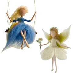 Adatu filcēšanas komplekts Beautiful Fairies 15cm Instrukcijas Amatniecības komplekts iesācējiem 2gab.