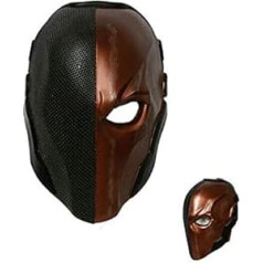 Xcoser Helovīna ķiveres spēle Arkham Cosplay kostīmu sveķu maska vīriešiem, apģērbu aksesuāri, aksesuāri (melns oranžs)
