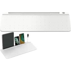 BUXTOM Schreibtisch-Whiteboard,Desktop-Whiteboard-Organizer - Schreibtisch-Organizer, kleines Whiteboard-Pad mit Schublade, trocken abwischbares Board für Hausaufgaben, Notizen