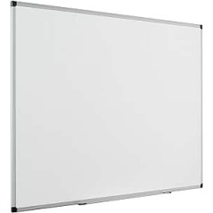 Bi-Office Magnetisches Whiteboard Maya - 120 x 90 cm - Emaillierte Premiumoberfläche, Trocken Abwischbar, Mit Alurahmen Und Stifteablage, Magnettafel, Memoboard