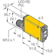 3035233 — MIAD9WQ, Opto Sensor Reflexionslicchttaster FM12ATEX0094X