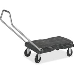 Rubbermaid Commercial Products Plattformwagen Triple Trolley/FG440100BLA 83 x 52 cm Schwarz